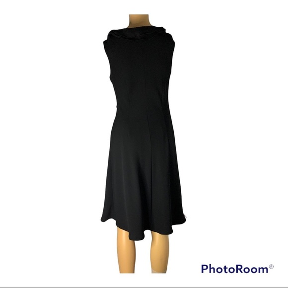 Talbots Black Sheath Dress SZ 6 - Picture 4 of 7